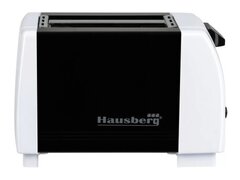 Prajitor de paine Hausberg HB-150NG, 750 W, 2 felii, Grad de rumenire variabil, Negru